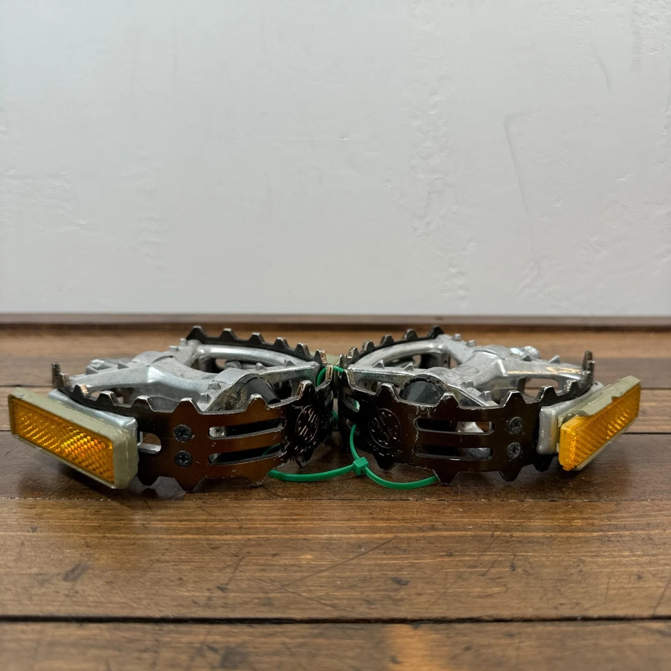 Pedales Mongoose ATB VP-747 9/16 pulgadas Old School BMX Bear Trap 3 piezas OG 80s A2 Foto 3 de 4