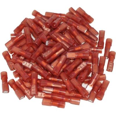 Install Bay RNFD110F Red Nylon Female 22-18 Gauge .110 Quick Disconnect (100/pk)