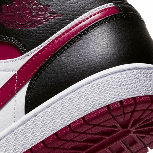 Nike Air Jordan 1 Mid Black/ Nobel Red-White 554724 066 BNIB Nobel