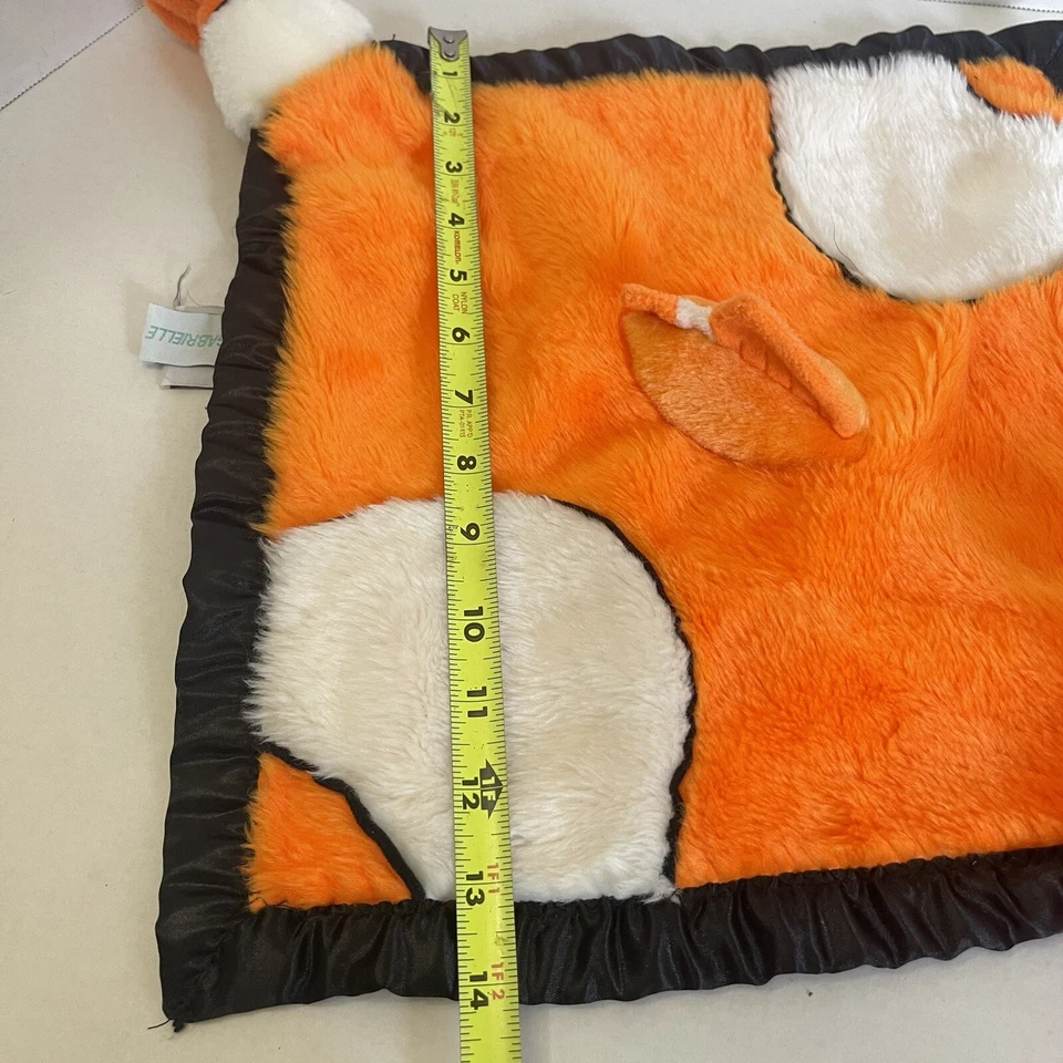 Manta de seguridad My Banky naranja pez negro mi nombre Gabrielle Lovey payaso de felpa Foto 3 de 4