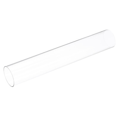 Clear Rigid Tubing 2 Inch(50mm)x2 1/16 Inch(52mm)x1Ft(305mm) Plastic PC Tube