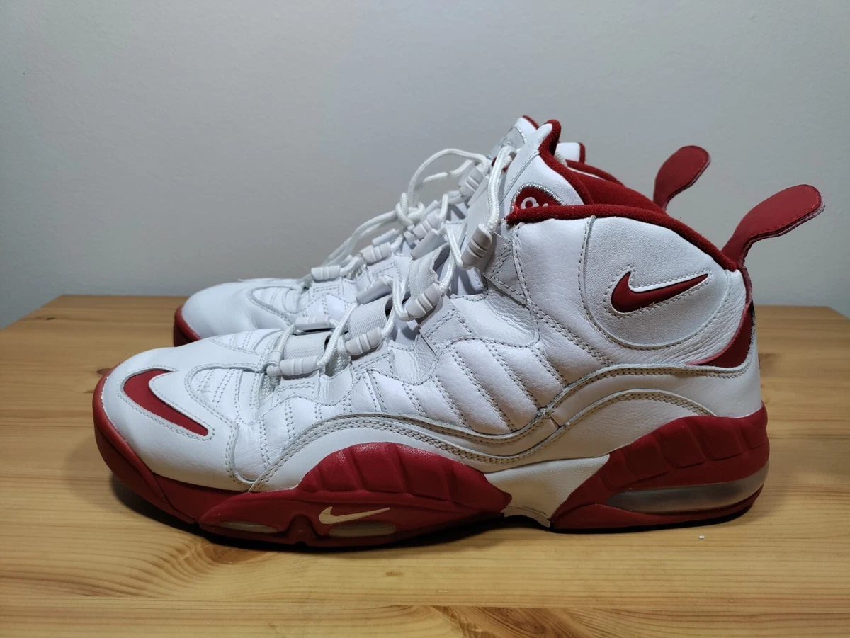 Size 14 - Nike Max Sensation Mens White Gym Red Chris Webber RARE 315863-161 | eBay