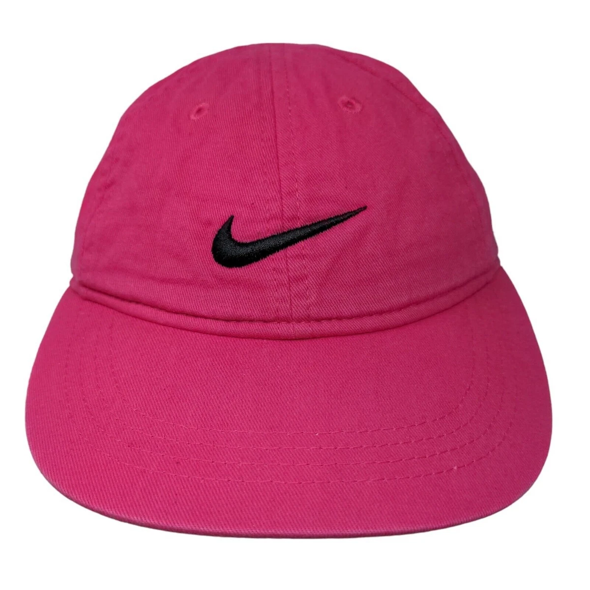 Nike Embroidered Swoosh Letters Strapback Pink-Black Women\'s Hat Cap Nike Dri-FIT Club Unstructured Featherlight Cap. Nike.com main image 2