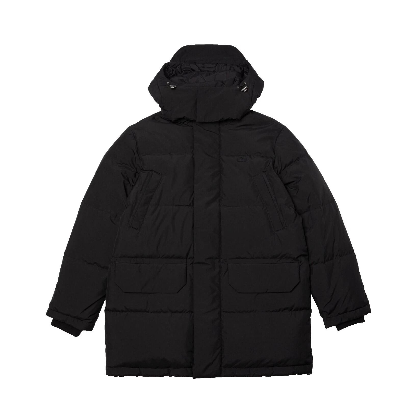 Lacoste negro abrigos, chaquetas y chalecos para hombres