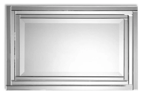 Alanna Wall Vanity Bathroom Mirror Stepped Beveled Edges ~ Uttermost 08027  - Picture 7 of 7