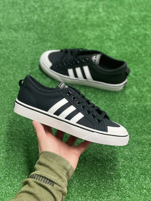 Adidas Nizza Core Black Mens Low Top Sportswear Shoes CQ2332
