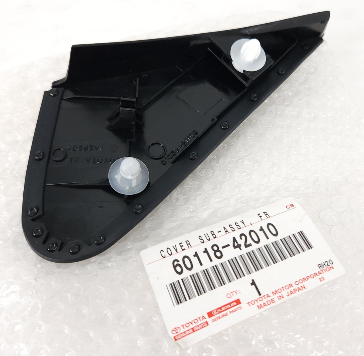 Genuine OEM Toyota 60118-42010 Driver LH A-Pillar Corner Trim