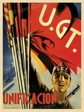 1936 U.G.T. Unification 1930s Spanish Civil War Poster - 18x24
