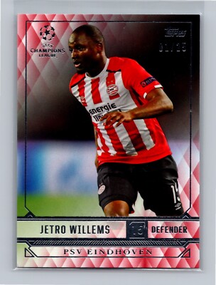 2016-17 Topps UCL Showcase - #152 Jetro Willems (RC) Rookie Red /25