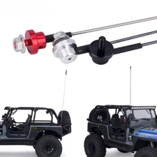 50cm Simulated Metal Antenna Signal Pole w/ Mount For 1/8 1/10 RC SCX10 TRX4 D90
