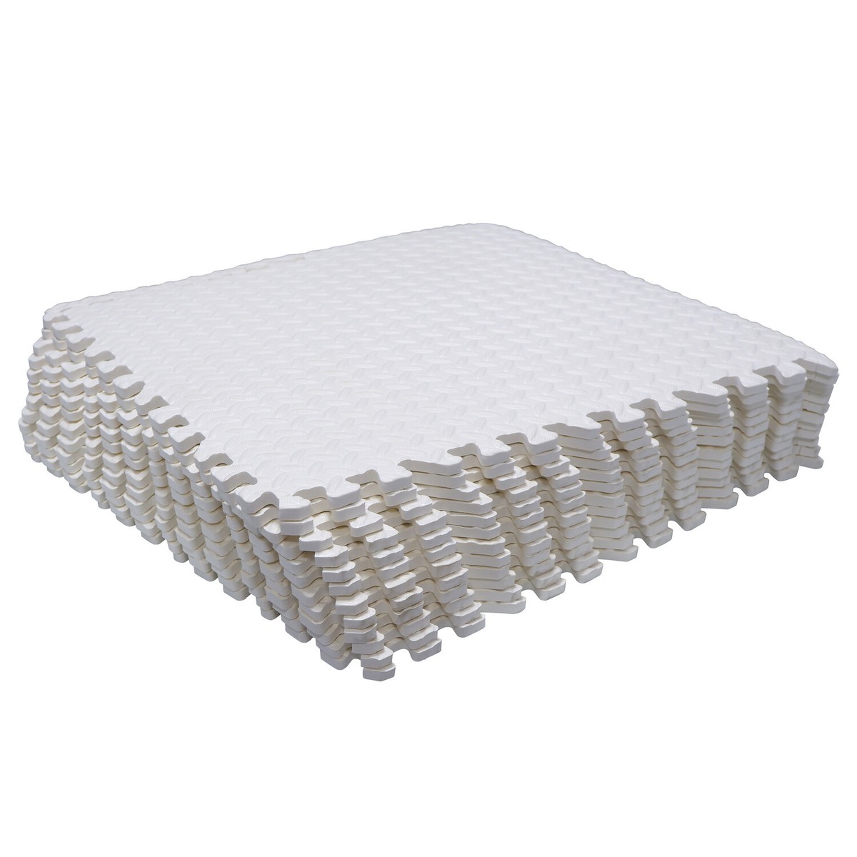 Dalles De Sol Mousse EVA Fitness 12 Pièces Rose, 24x24 Cm, Puzzle Imbriquées