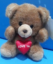Russ Caress Soft Pets Teddy Bear Animal Plush "Love Ya" Red Heart