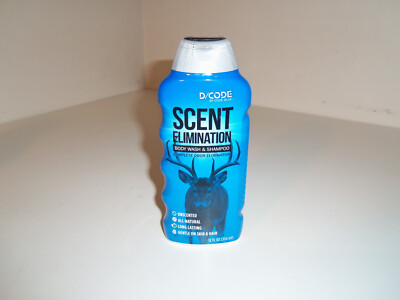 D Code Sent Code Blue D/Code SCENT ELIMINATION ELIMINATOR Odor Body Wash & Shampoo ...
