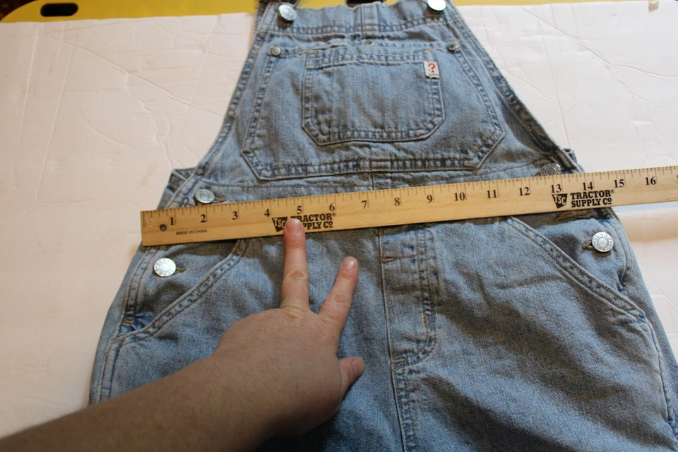 Mono con tirantes Guess Denim Talla M Niñas Jóvenes Azul Envejecido De Colección EE. UU. Y2K Foto 4 de 4