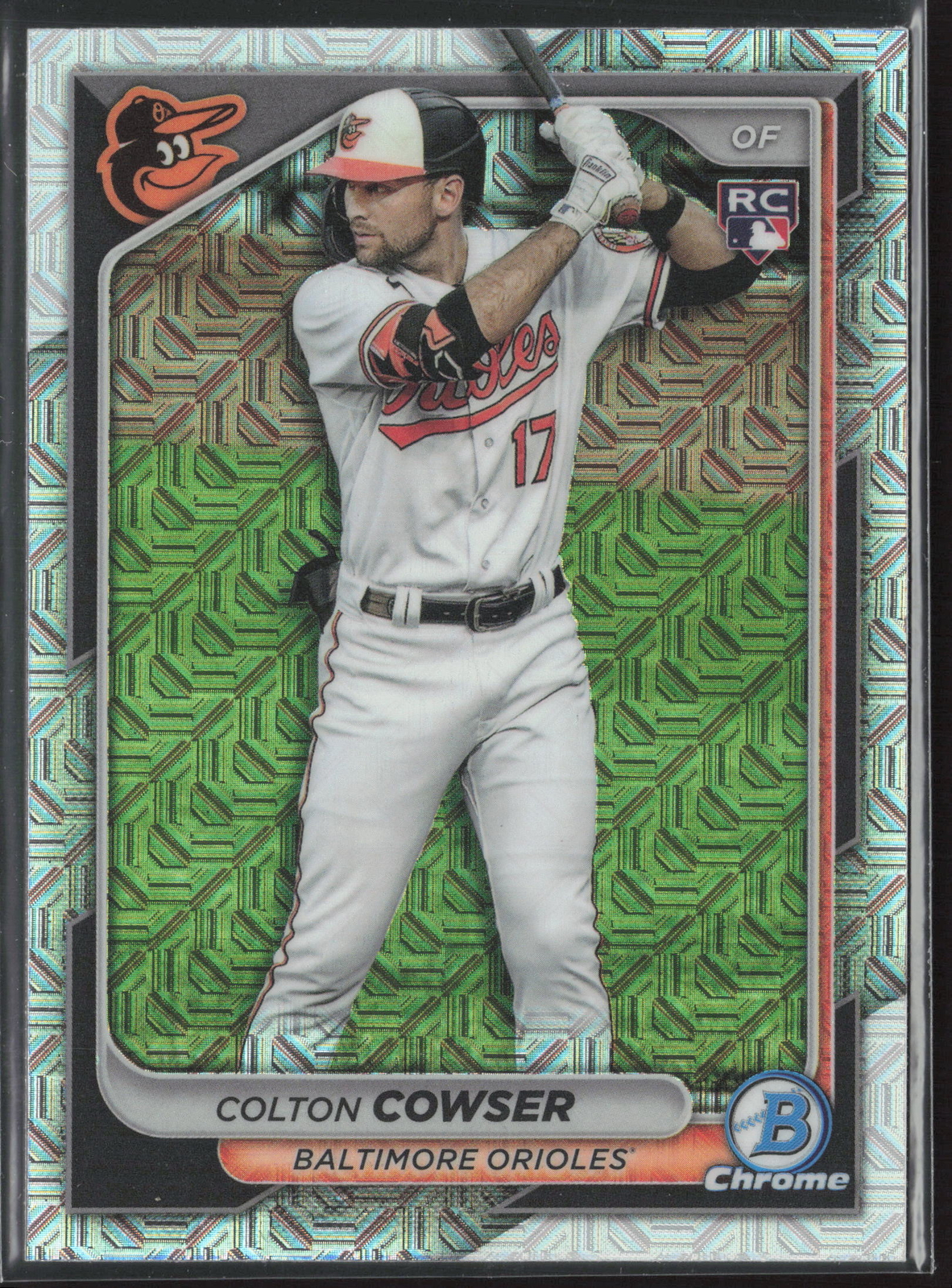 2024 Bowman Chrome Colton Cowser 33 RC Mojo Refractor | Baltimore Orioles