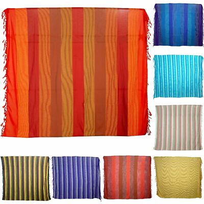 Large Cotton Stripe Blanket With Tassel LoudElephant Sofa cover