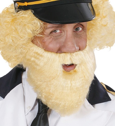 NET TOYS Wikinger Bart - Blonder XL Vollbart Für Karneval, Fasching & Kostüm, Kunsthaar, Einheitsgröße