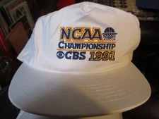 NWOT Vintage White DUKE NCAA Basketball Championship CBS Sports Snapback Hat