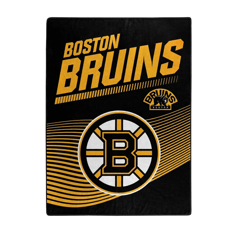 Manta Raschel 60" x 80" Boston Bruins con licencia oficial de la NHL Foto 4 de 4