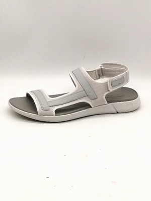 Hush Puppies Sandals Womens Bounce Plus Gray 9.5 Wide Leather Slingback Shoes