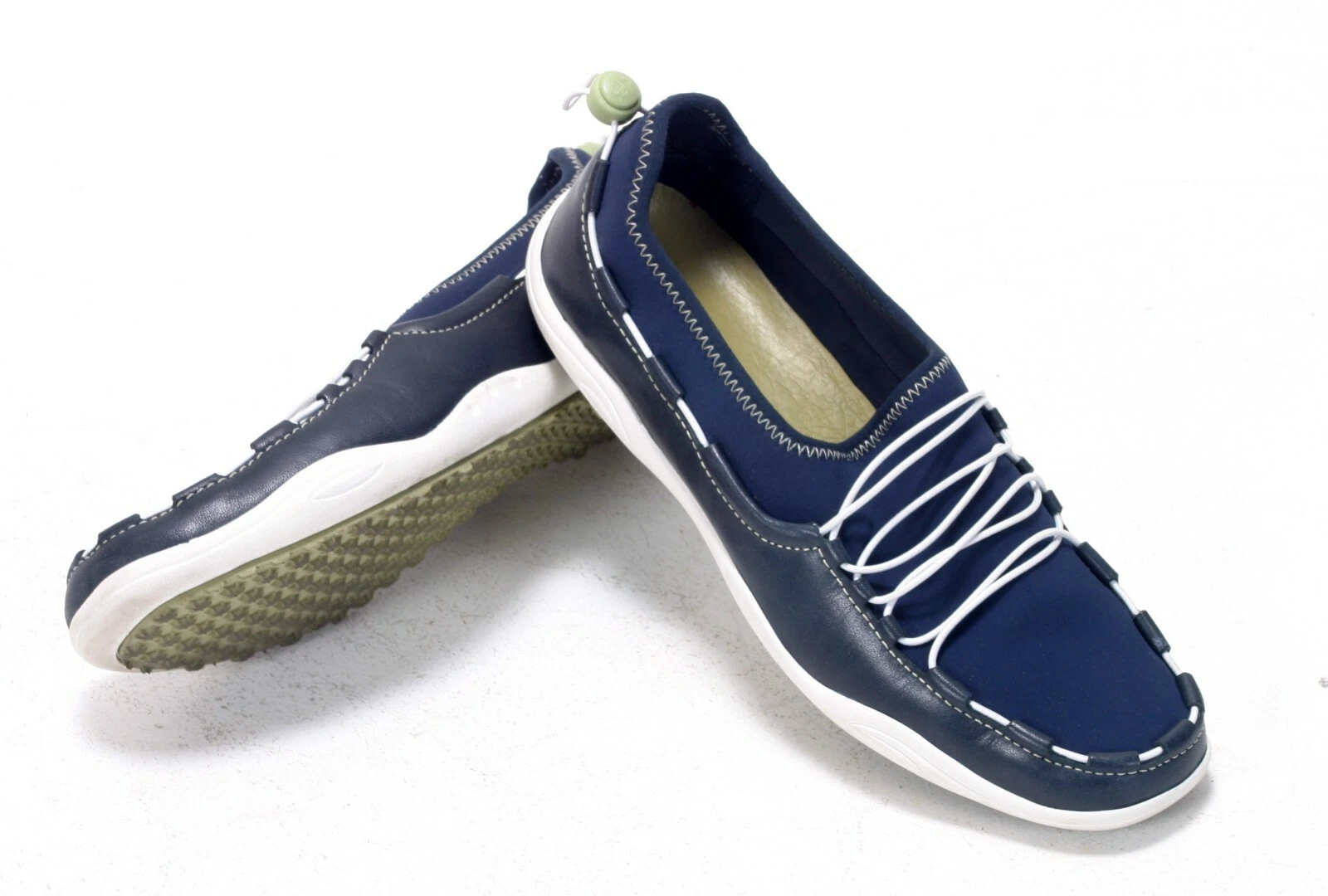 TIMBERLAND TARIN STRINGATO DONNA BLU NAVY BIANCO UK4.5 EU37.5 NUOVO CON SCATOLA 98327