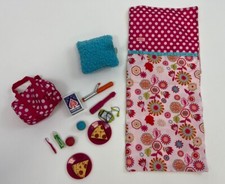 Our Generation 18" Doll Sleepover Party Set Sleeping Bag Cards Pizza Etc