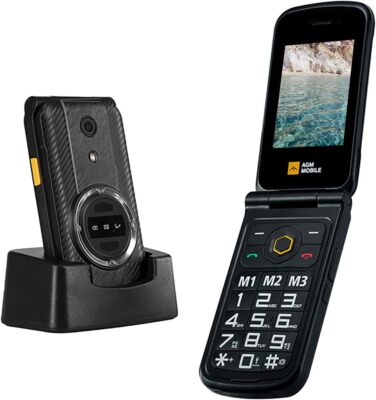 AGM M8 Rugged Basic Flip Phone, 4G Feature Cell Phone, T Mobile only