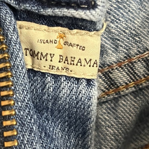 Pantalones de mezclilla para hombre Tommy Bahama calce clásico lavado claro relajados talla 40 X 30 - Imagen 6 de 14
