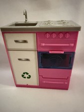 Barbie Dreamhouse Fregadero de Cocina, Estufa, Horno con FUNCIÓN DE TODOS LOS SONIDOS, Pilas