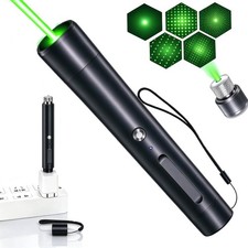1mw 990Miles Green Laser Pointer Pen USB Rechargeable 532nm Visible Beam Lazer