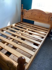Solid Pine Double Bed Frame 4ft x 6