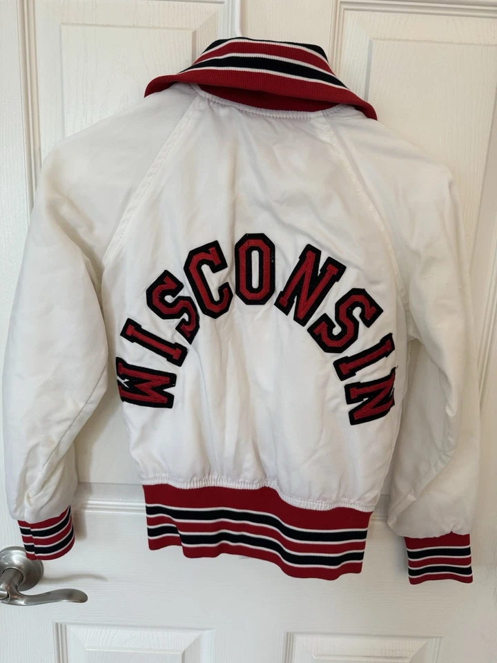 1970s Retro Vintage UW Madison Wisconsin Badgers Track Jacket Men’s Or Women’s - Image 2 of 4