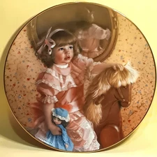 "AMY'S MAGIC HORSE" Collector Plate By Sandra Kuck (Signed)  Days Gone By
