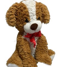DanDee Collectors Choice Brown and White Plush Dog