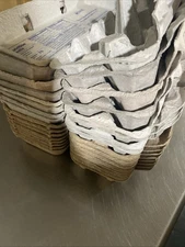 Lot of 16 Empty Egg Cartons - 12 Count Size - Previously Used - Gray Pulp Paper