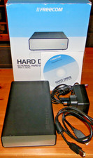 Freecom 80 GB External Hard Drive. Model PEGAAA. With UK Plug & Data Cable