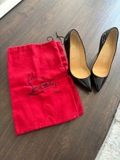 100 Auth Women Louboutin so Kate 100 Black Patent Pumps/heels US 7.5