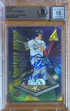 RAFAEL PALMEIRO SIGNED W/ 569 HR'S 1995 ZENITH Z-TEAM BAS BGS AUTOGRAPH 10 AUTO