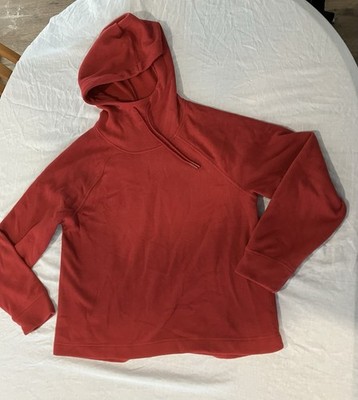 Get After It Pull Red Mock Neck Hoodie Women s  Size Medium
