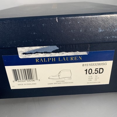 RALPH LAUREN Size 10.5 Gifford Brown Cordovan Leather Lace-Up Ankle Boots RALPH LAUREN Size 10.5 Gifford Brown Cordovan Leather Lace  main image 4