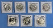 1964 thru 1970 Proof & SMS Kennedy Half Dollar 7 coin set