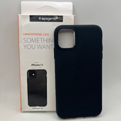 Spigen iPhone 11 Hülle Liquid Air Slim & Sleek - Matt Schwarz 076CS27184