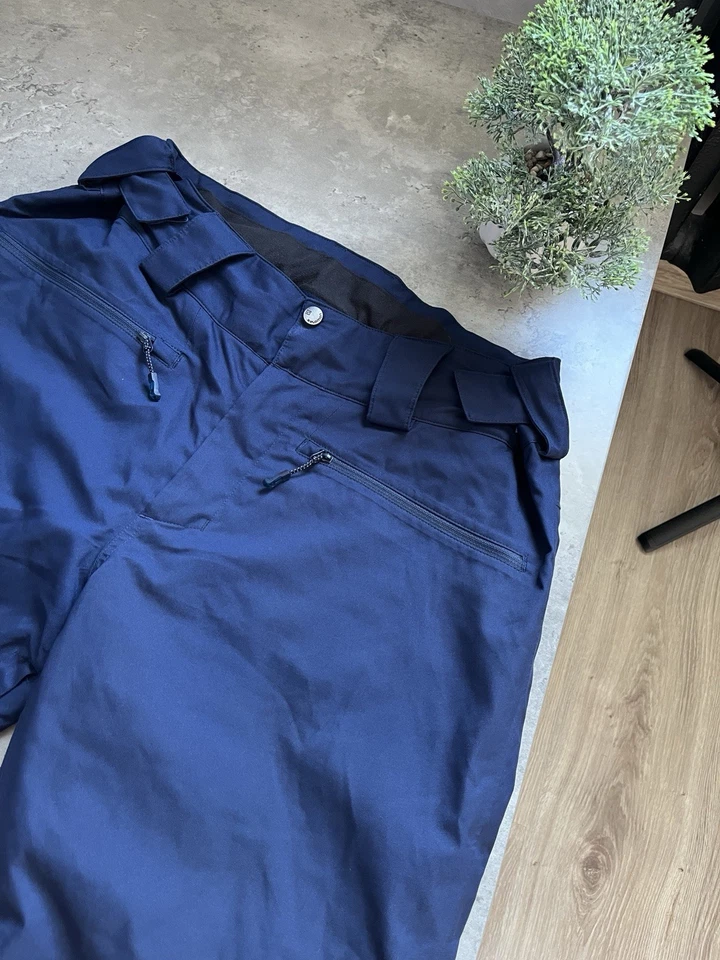 Pantalones de esquí Salomon azul marino para hombre aislados de piel avanzada talla L Foto 4 de 4