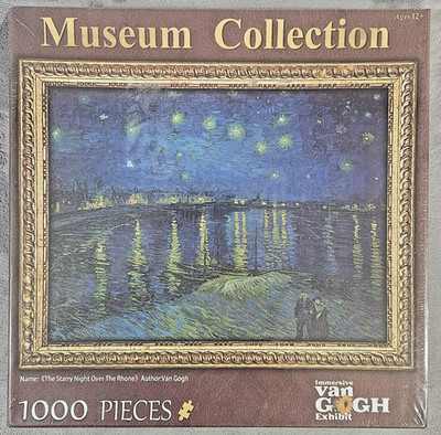 Jigsaw Puzzle Starry Night on the Rhone New Clementoni 1000 Pc By Van Gogh