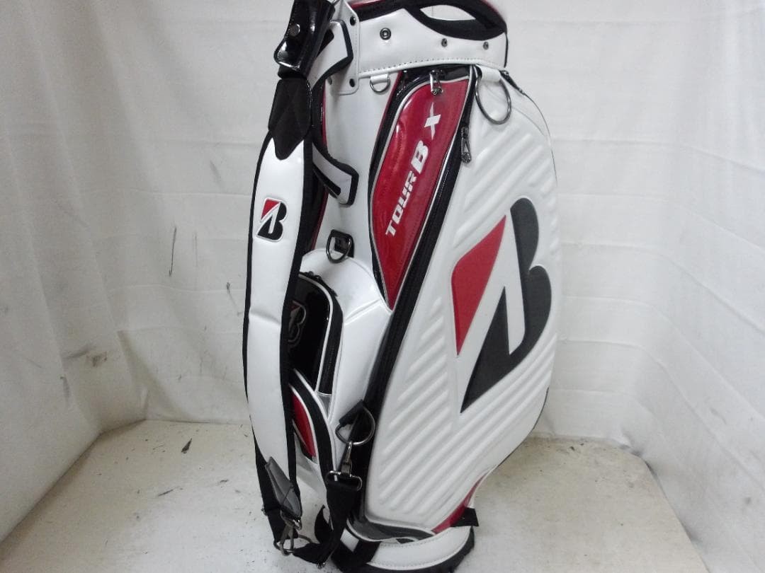 BRIDGESTONE TOUR B X Pro Model White cart bag golf caddy bag rare