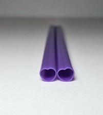 REUSABLE Heart Shaped Straw : FULL CASE OF 500 STRAWS 