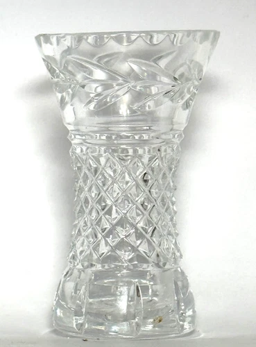 Waterford Crystal Glandore Pattern 4" tall Hand Cut Flower Bud Vase Vintage