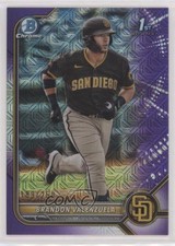 2022 Bowman Mega Box Purple Mojo Refractor /250 Brandon Valenzuela #BCP-28 5u3