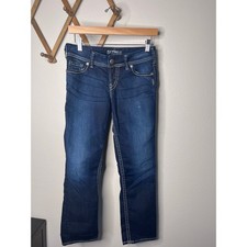 SILVER JEANS CO Suki Bootcut Dark Wash Denim Jeans Women Size 28 W28 L30