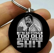 funny tv show quote comedy joke prank art Stainless Keychain Handmade cute